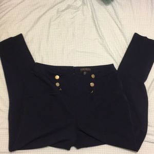 Forever 21 High-Waisted Navy Pants
